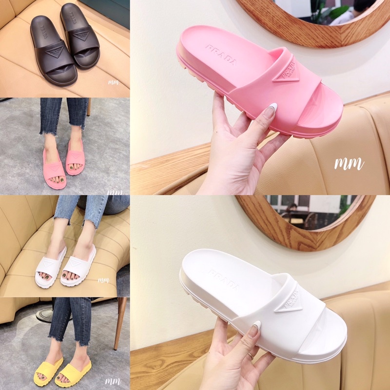 dép prada quai ngang đế đúc fullbox