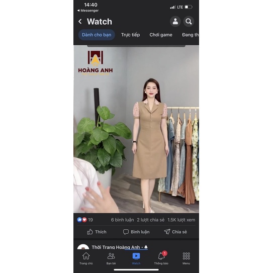 đầm vét hoàng anh