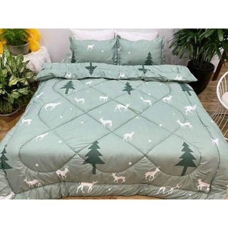 Set Chăn ga gối 5 món in hình chất đẹp