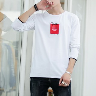 Áo thun tay dài cổ tròn trẻ trung cho nam size m-4xl