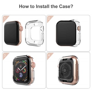 Ốp Dẻo Bảo Vệ Viền  Apple Watch Series 1/2/3/4/5/SE/6/7 38mm 40mm 41mm 42mm 44mm 45mm Chống Trầy Xước Chống Vỡ Màn Hình