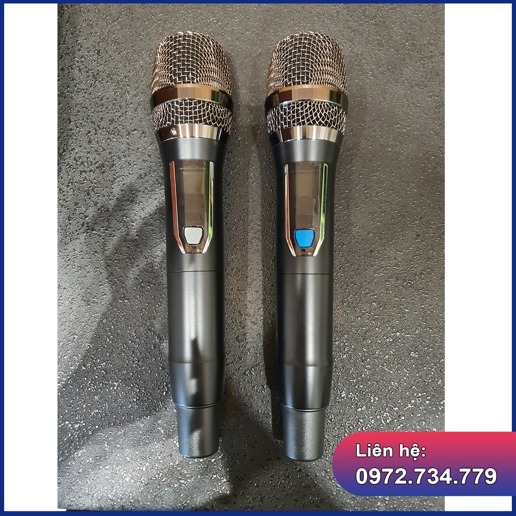 Loa xách tay karaoke AT18 Bass siêu ấm kèm 2 tay micro