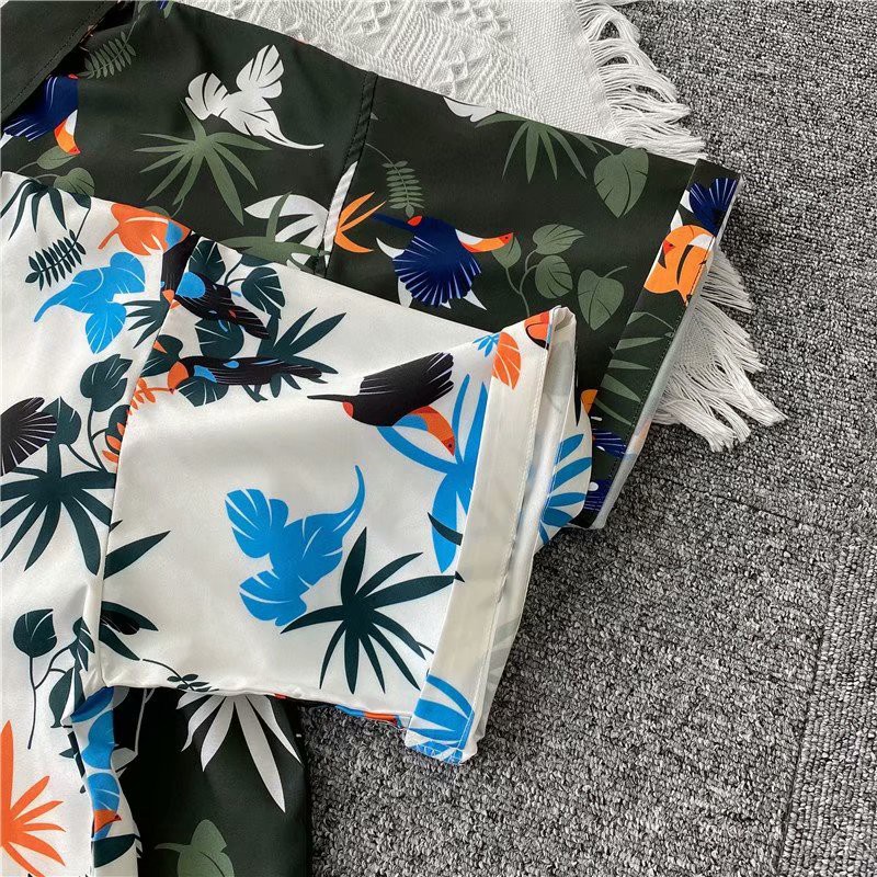 Áo Sơ Mi Tay Ngắn Phong Cách Hawaii Size M-3Xl Thời Trang Mùa Hè Cho Nam Và Nữkt025