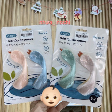 Bộ 02 thìa tập ăn trẻ em Inochi