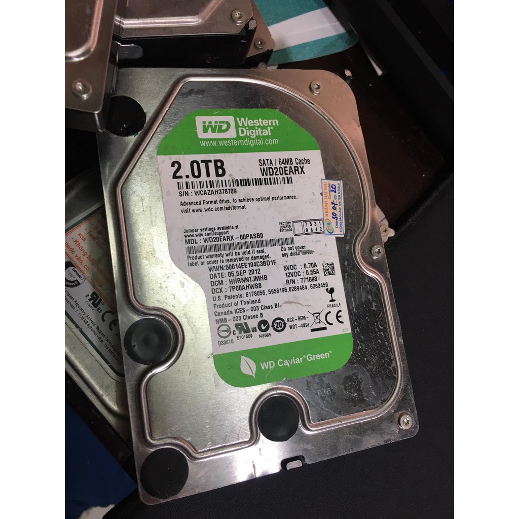 Ổ cứng 2Tb chạy ít giờ, không lỗi