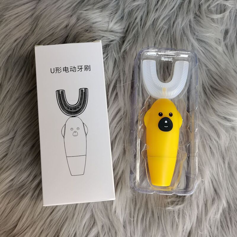 [Hàng mới về] Bàn chải đánh răng điện làm từ silicon chạy bằng pin tự động dành cho trẻ sơ sinh