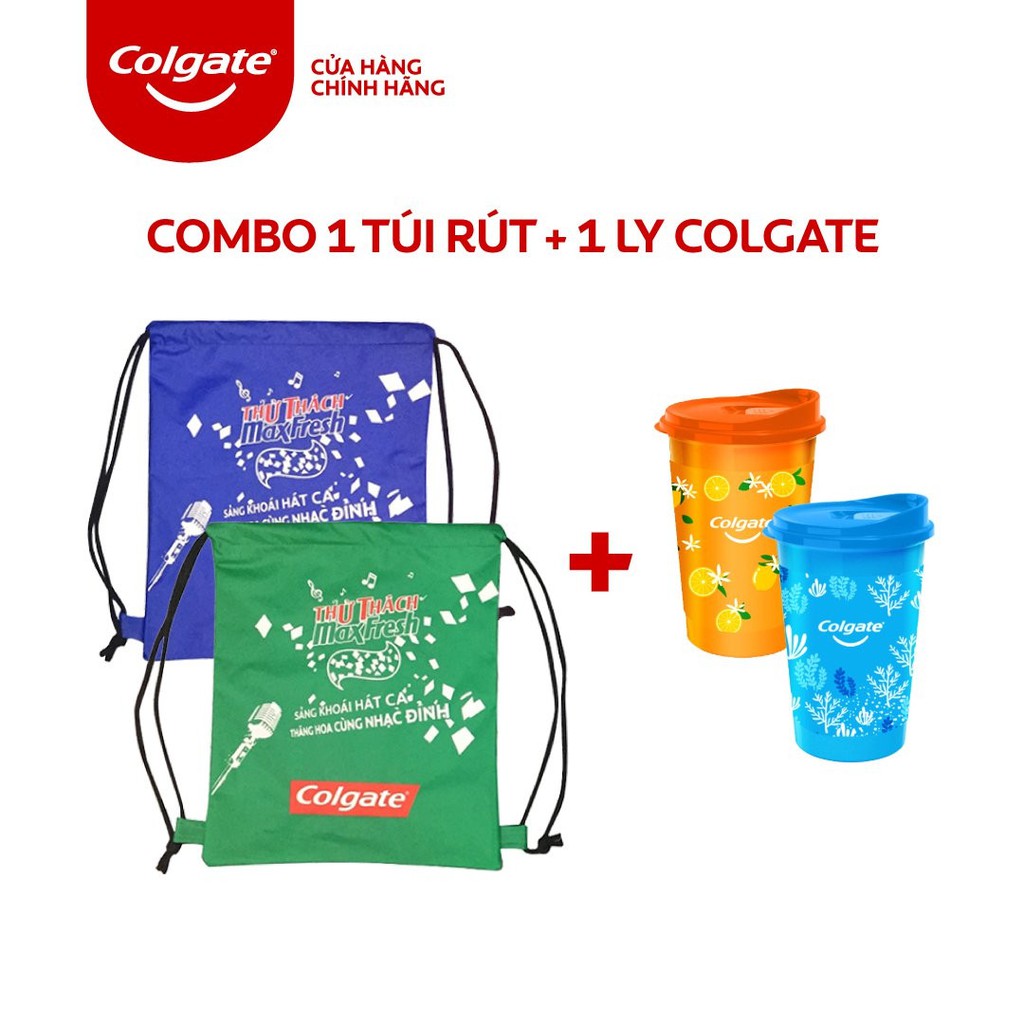 [HB Gift] Combo Colgate Ly và Túi rút (Màu ngẫu nhiên)