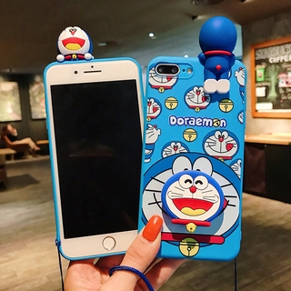Xiaomi Redmi Note 9s 9 8 7 6 5 Pro Minnie Mickey Doraemon Doll Case Soft + Hanger