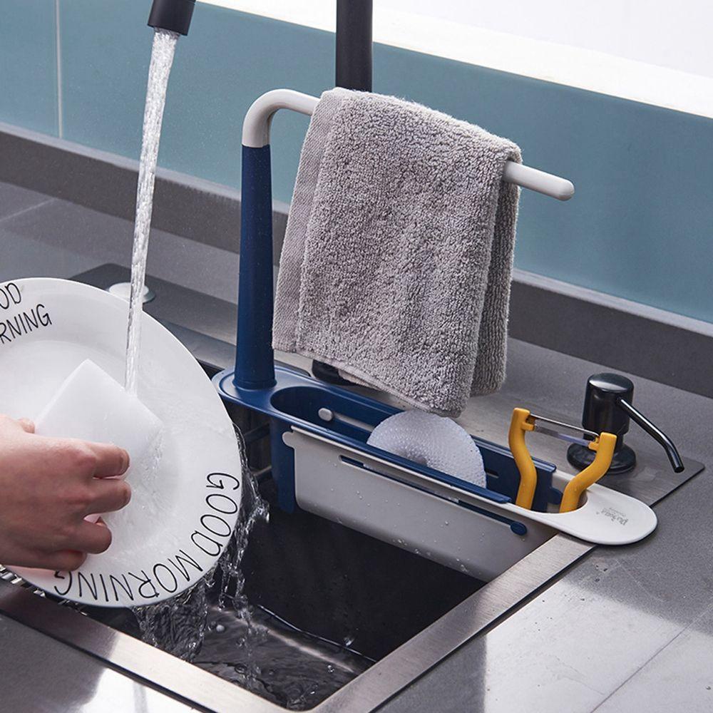 Rổ Đựng Mút Rửa Chén Ráo Nước Có Thể Điều Chỉnh