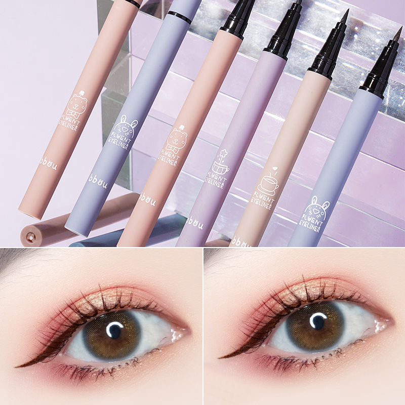 Waterproof and sweatproof fine-tip eyeliner