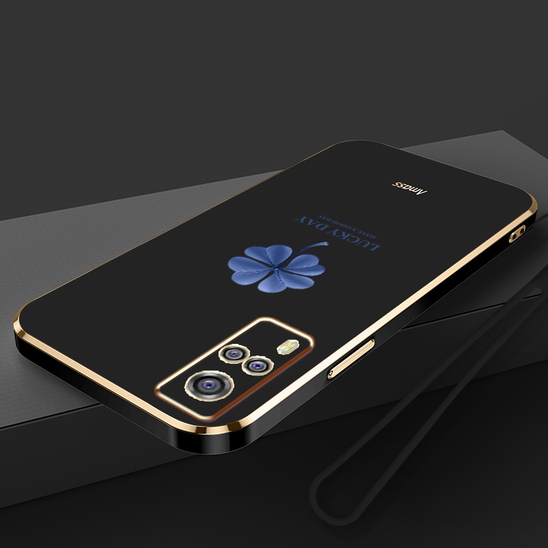 Ốp Điện Thoại Silicon Mạ Viền Sang Trọng Cho VIVO Y51 2020 Y31 2020 2021 Y51A Y53S 4G