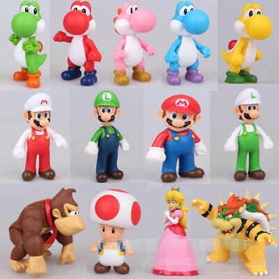 Mô Hình Nhân Vật Game Super Mario Bros Yoshi Luigi