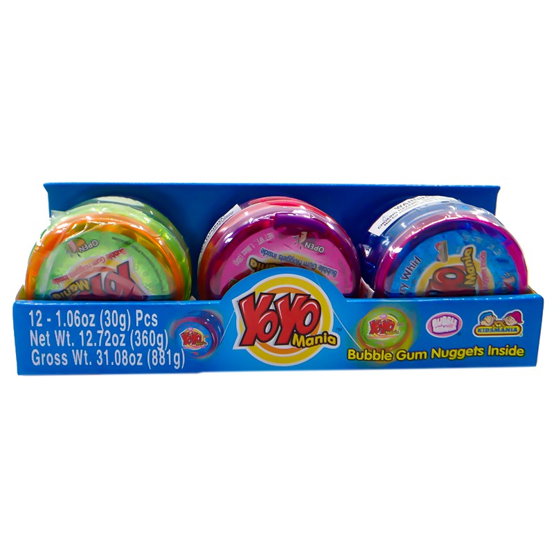 ( Bán sỉ ) Lốc 12c Kẹo gum Kidsmania đồ chơi YoYo 30gr