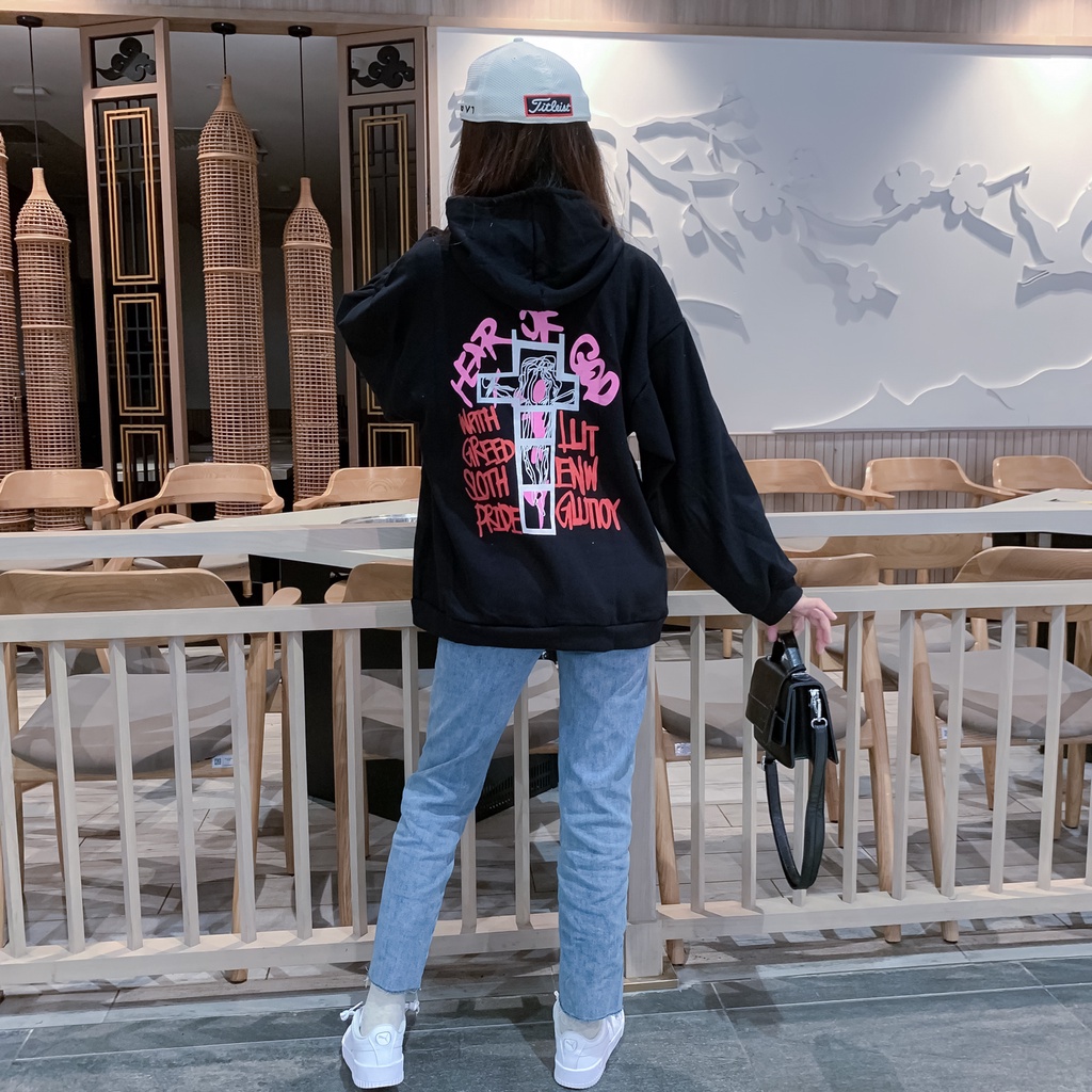 Áo Hoodie Nỉ Có Lót Lông Form Rộng Tay Phồng | BigBuy360 - bigbuy360.vn