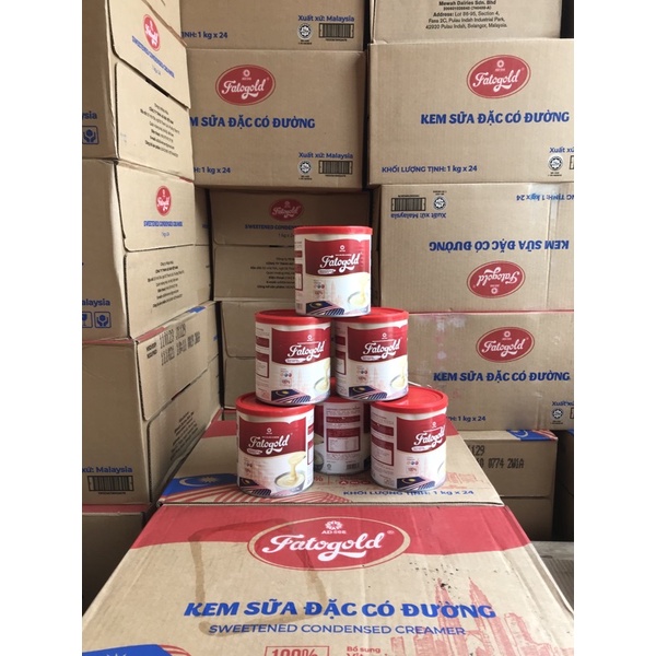 Combo 2h Sữa đặc 1kg Fatogold làm trà sữa, sữa chua,cafe...