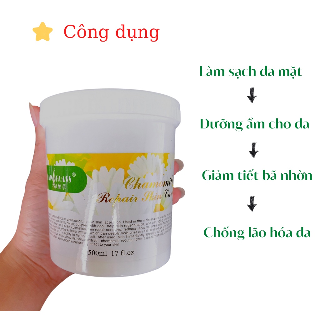 Kem massage mặt Hoa Cúc hũ 500gram cho spa