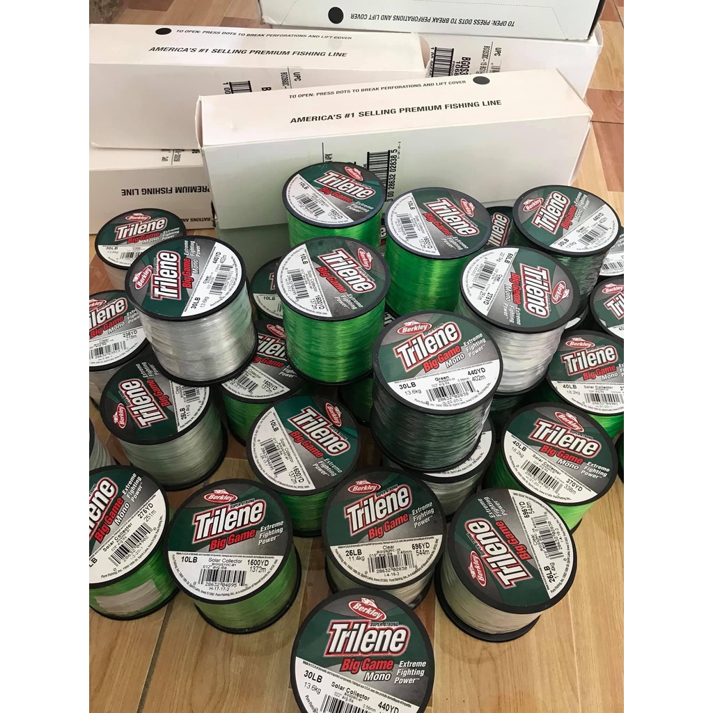 Cước Trilene Biggame chính hãng Berkley Mỹ. Có 6 size