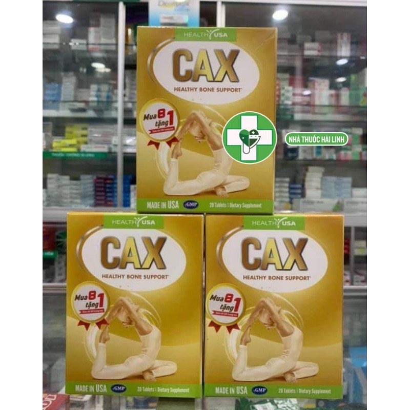 Viên uống Calci Healthy USA ⚡ Nhập khẩu Mỹ ⚡Hộp 30v  Bổ sung Vitamin D tăng cường hấp thụ Calci, Giúp xương chắc khỏe
