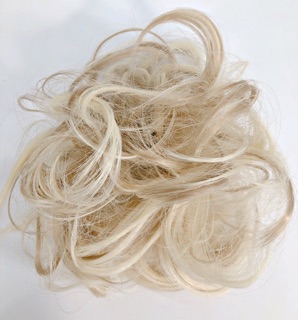 Búi tóc giả phủ xoăn cô dâu