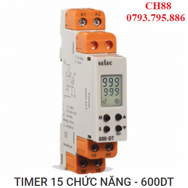 TIMER Thời gian 15 CHỨC NĂNG - 600DT - SELEC - ẤN ĐỘ