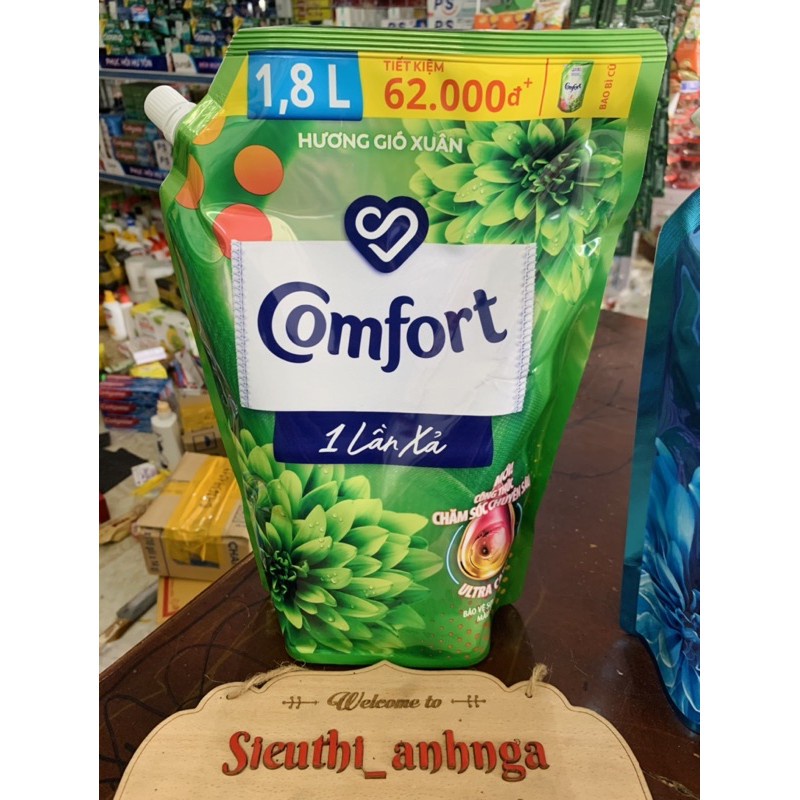 [Mẫu Mới] Nước Xả Vải Comfort 1,8L Đậm Đặc/1 lần Xả