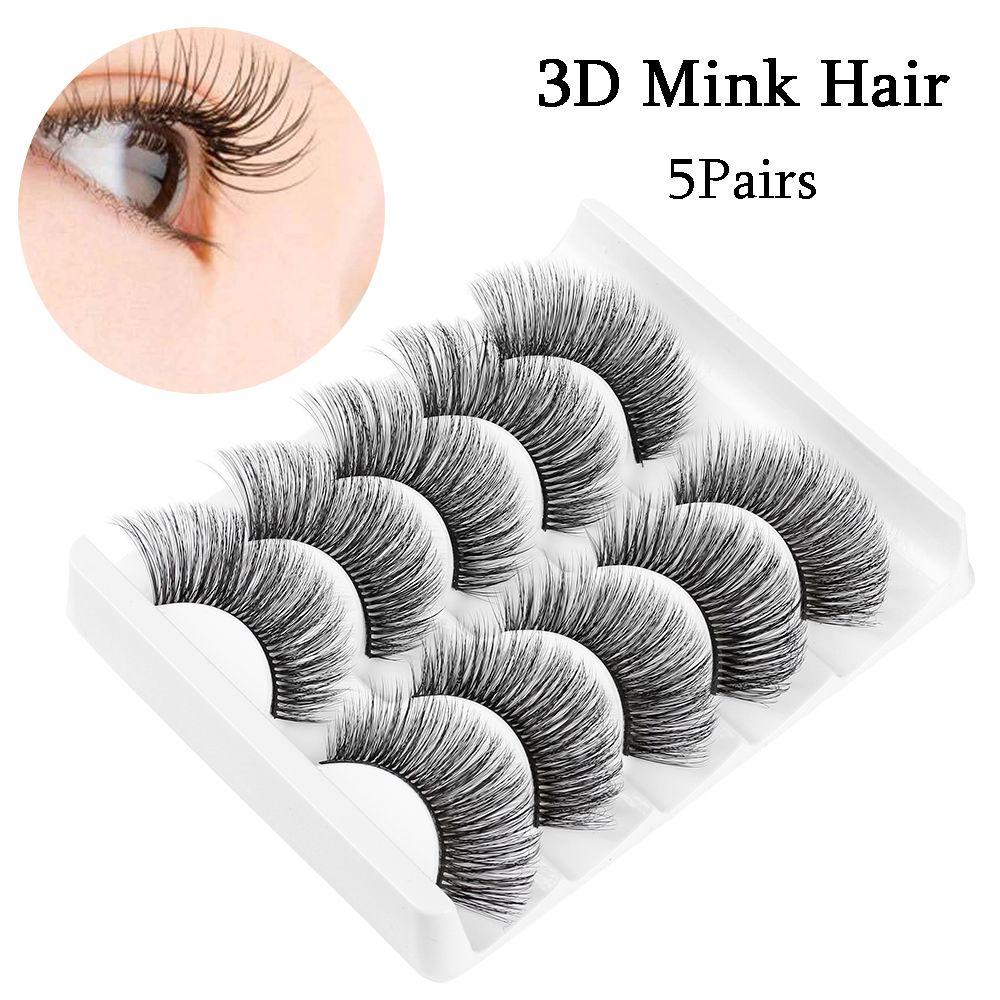 Set 5 Cặp Lông Mi Giả Nhiều Lớp Thời Trang Dành Cho Nữ