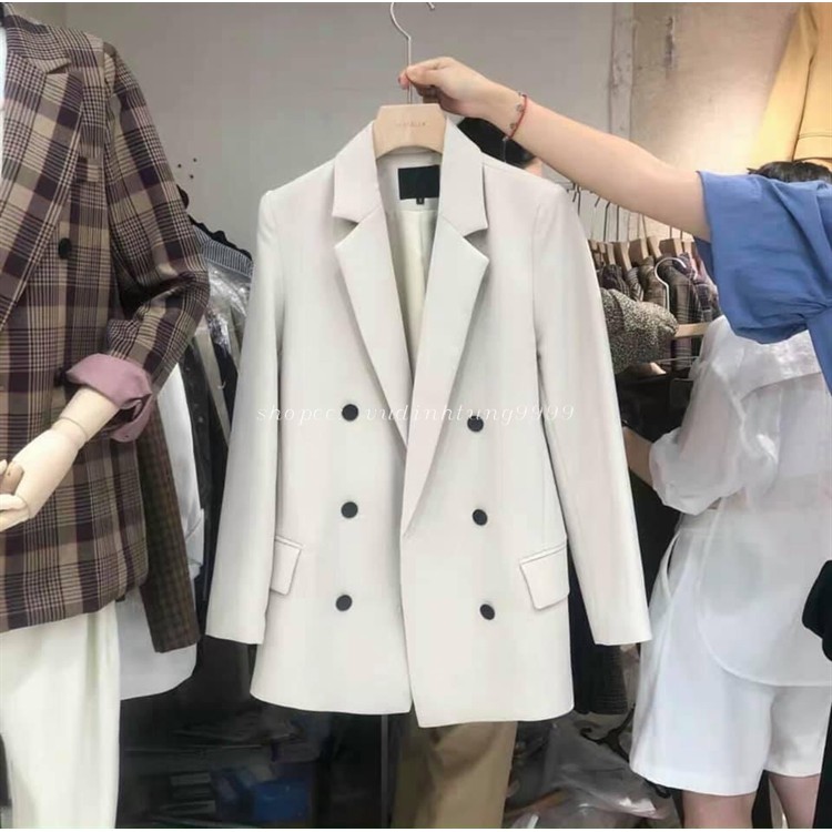 Áo Khoác Vest Blazer Nữ 2 Lớp Lót Lụa [Loại Cao Cấp Xuất Khẩu] - Áo khoác Blazer Phong cách Hàn Quốc cho Nữ | BigBuy360 - bigbuy360.vn