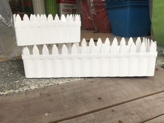 combo 2 Chậu hàng rào gân nhám size 20 cm