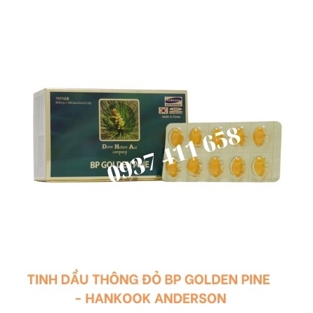 TINH DẦU THÔNG ĐỎ BP GOLDEN PINE - HANKOOK ANDERSON