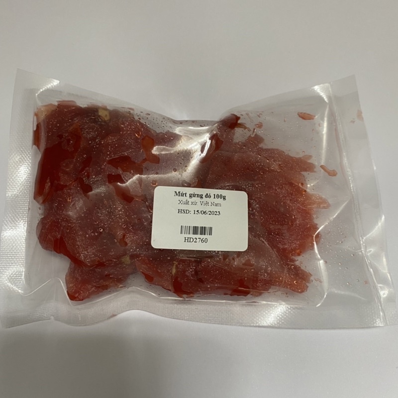 Mứt gừng đỏ 100g