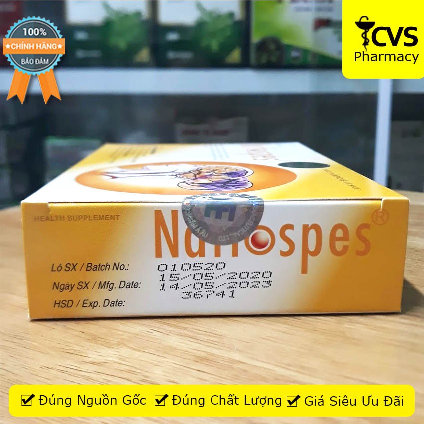 Nattospes - Viên uống hỗ trợ phòng ngừa tai biến, tăng tuần hoàn và lưu thông máu, ổn định huyết áp - cvspharmacy