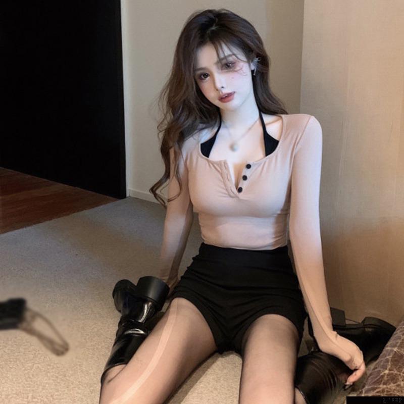 Áo sơ mi tay dài dáng ôm phong cách Hàn Quốc thời trang cho nữ