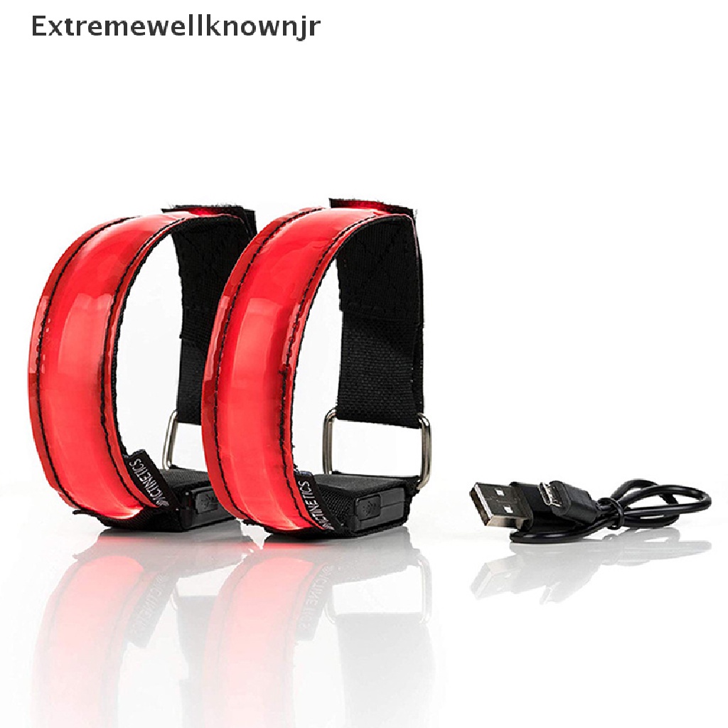 Băng Đeo Cánh Tay Có Đèn LED Phản Quang An Toàn Khi Chạy Bộ Ban Đêm