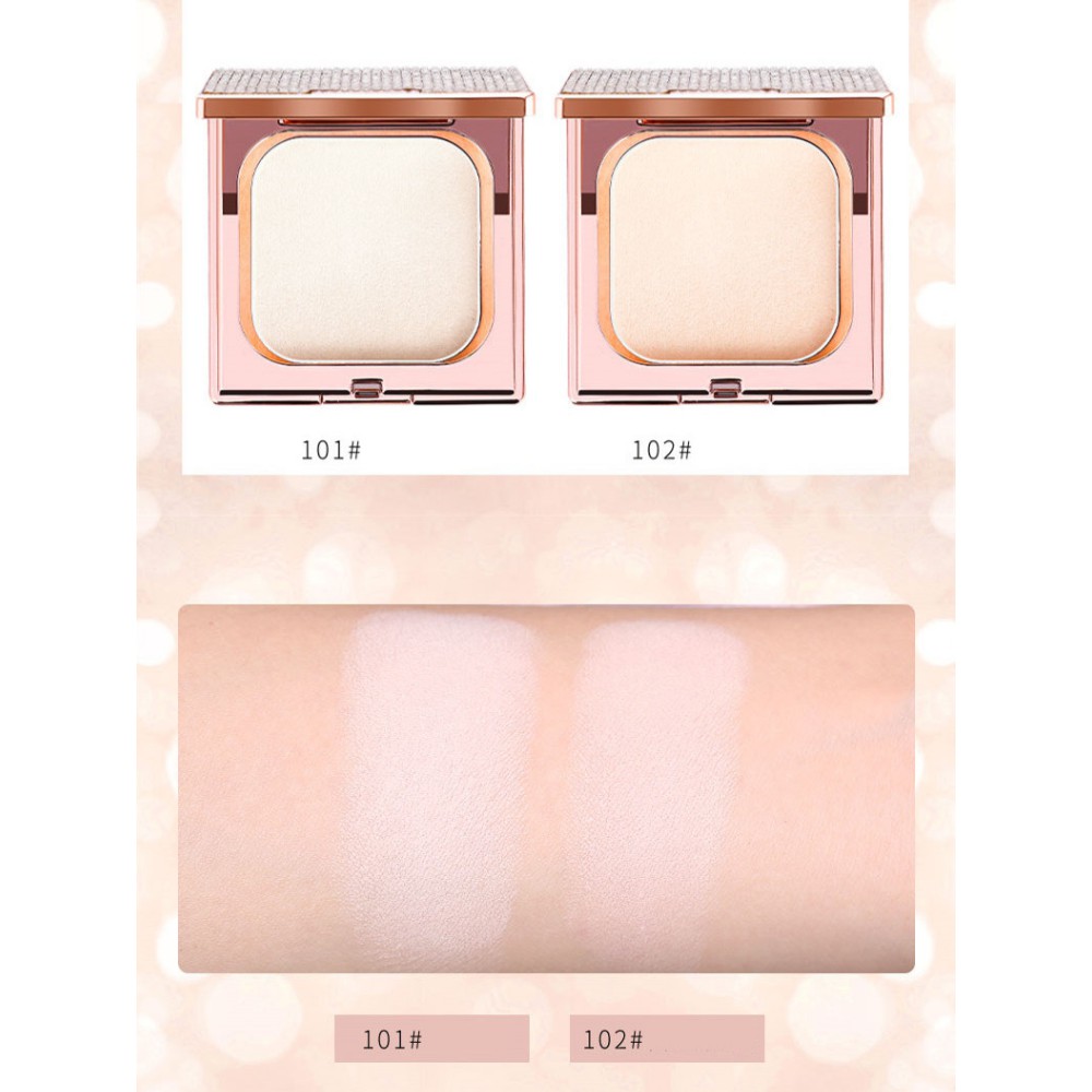 Phấn Nền Kiềm Dầu, Che Khuyết Điểm Dạng Nén WODWOD Glittering Pressed Powder W737 12g Hộp lấp lánh | BigBuy360 - bigbuy360.vn