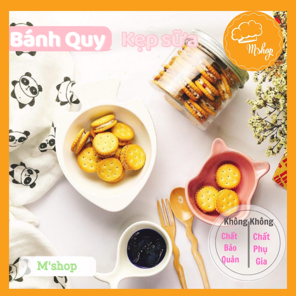 BÁNH ĂN DẶM - BÁNH QUY KẸP SỮA - 230gram