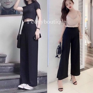 Quần suông ống rộng phong cách