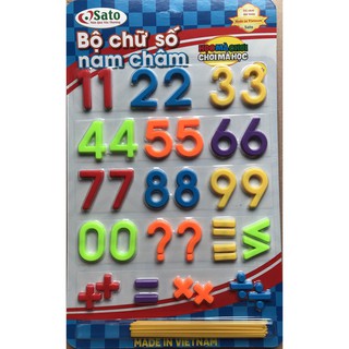 SỐ NAM CHÂM + QUE TÍNH - ĐỒ CHƠI TRÍ TUỆ