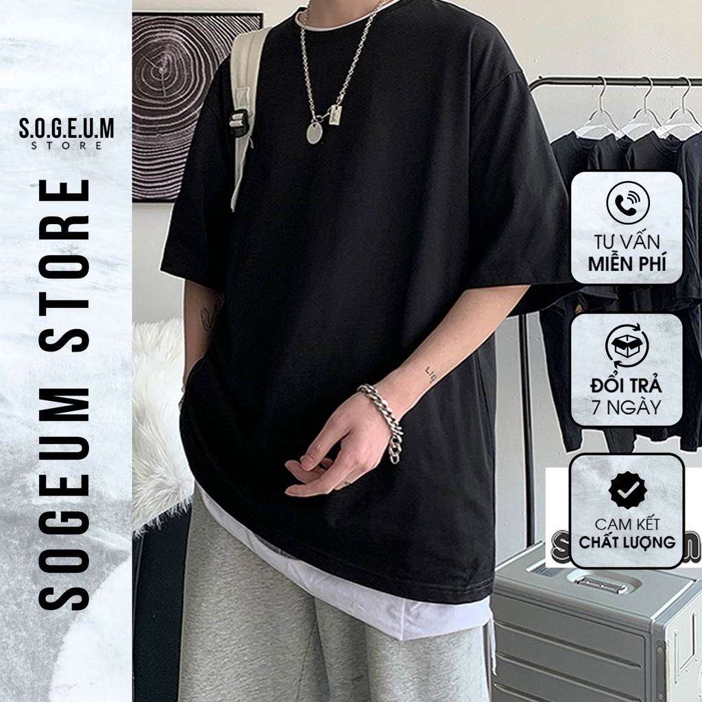 [Mã SKAMFSW175 giảm 10K đơn 50K] Áo thun tay lỡ Unisex trơn basic, áo phông nam nữ form rộng phong cách ulzzang TR01 | BigBuy360 - bigbuy360.vn