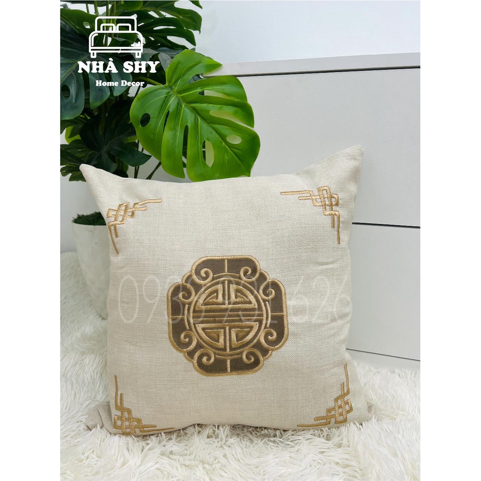 GỐI TỰA SOFA HỌA TIẾT CỔ ĐIỂN - GỐI TRANG TRÍ PHÒNG KHÁCH SIZE 45X45CM