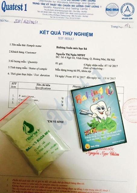 BAKING SODA MIX BẠC HÀ - TRÀ XANH