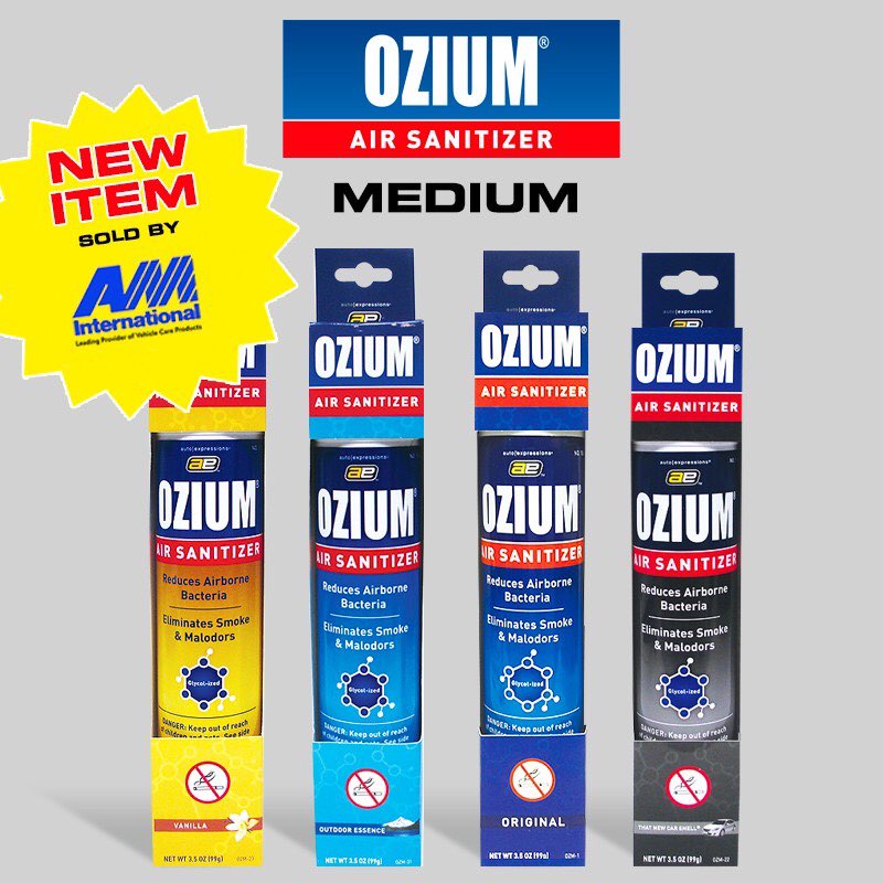 Khử mùi ô tô Ozium 3.5 oz   - Chính Hãng - Khử Mùi OZIUM