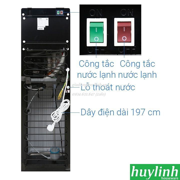 Cây nước nóng lạnh Toshiba RWF-W1669BV-K1 - Đen