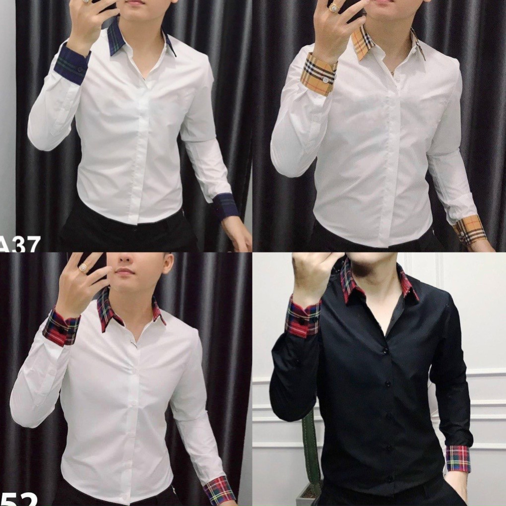 [ Trợ Gía ]Áo Sơ Mi Nam Dài Tay In Họa Tiết Phong Cách Hàn Quốc
