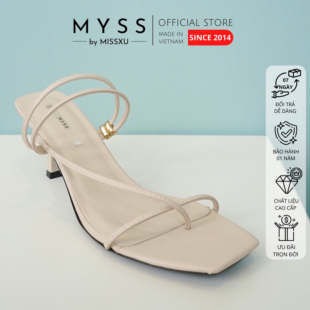 Giày sandal nữ dây mảnh xỏ ngón 5cm thời trang MYSS - SD75