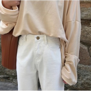 [ORDER] QUẦN JEANS SUÔNG DÁNG LỬNG CẮT ỐNG BASIC ULZZANG
