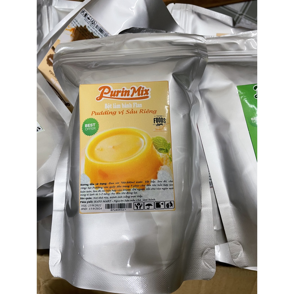 {Bán rẻ nhận 5 sao} 500gr Bột Pudding, Flan các vị siêu ngon, kèm công thức nấu.