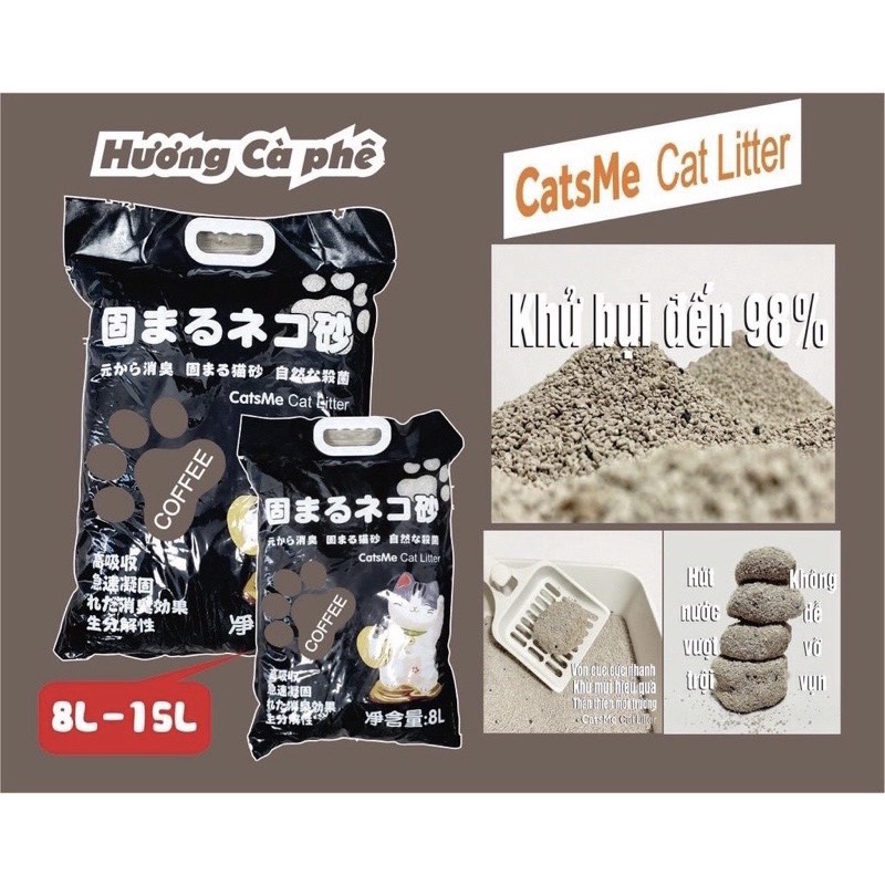 CÁT NHẬT CATS ME 15L ÍT BỤI, KHỬ MÙI TỐT