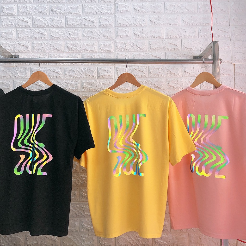 Áo Thun Phản Quang wase Cotton 75%, Form rộng Unisex, nam nữ Đẹp Ken T-Shirt. | BigBuy360 - bigbuy360.vn