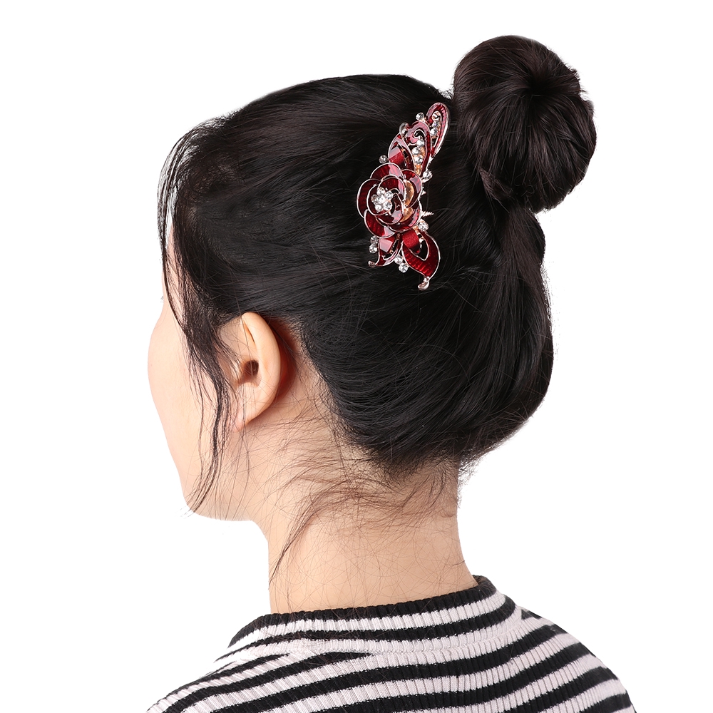 Trâm Cài Tóc Hình Hoa Đính Đá Lấp Lánh Cho Cô Dâu