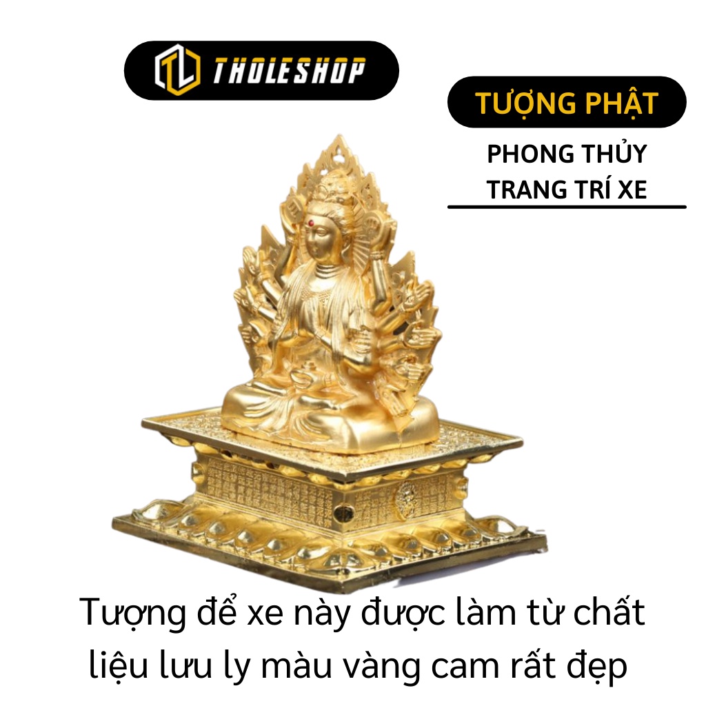 Tượng Phật Thế Âm Bồ Tát - Tượng Phong Thủy Trang Trí Xe Hơi Và Tinh Dầu Nước Hoa 5537